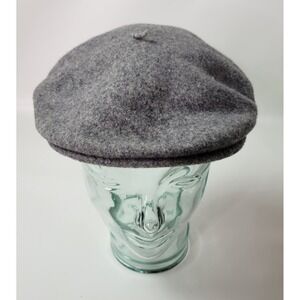 Kangol Modelaine Mens Grey 100% Virgin Wool Flat Cap Made in England